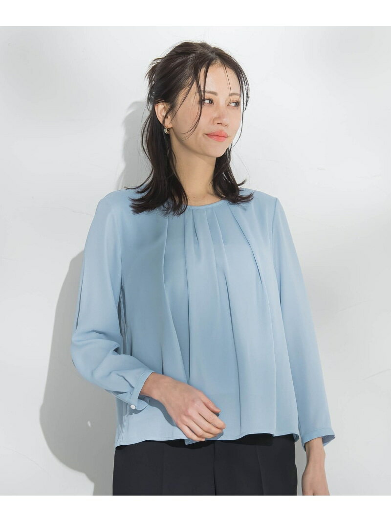 【WEB限定】こっそり暖かシフォンブラウス LAUTREAMONT ロートレアモン トップス シャツ・ブラウス ホワイト ベージュ【送料無料】[Rakuten Fashion]