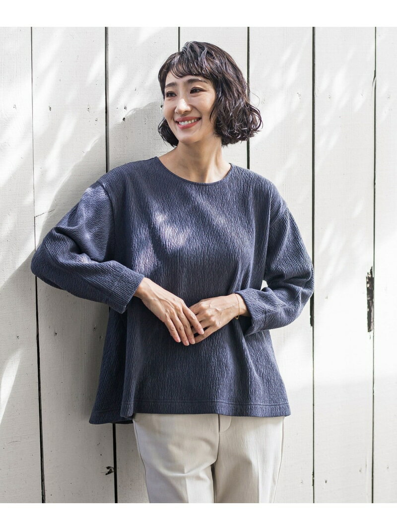 Rakuten - 【SALE／40%OFF】つぶつぶジョーゼットカットソー la.f... ラ・エフ トップス カットソー・Tシャツ グレー ブラウン ホワイト【RBA_E】【送料無料】[Rakuten Fashion]