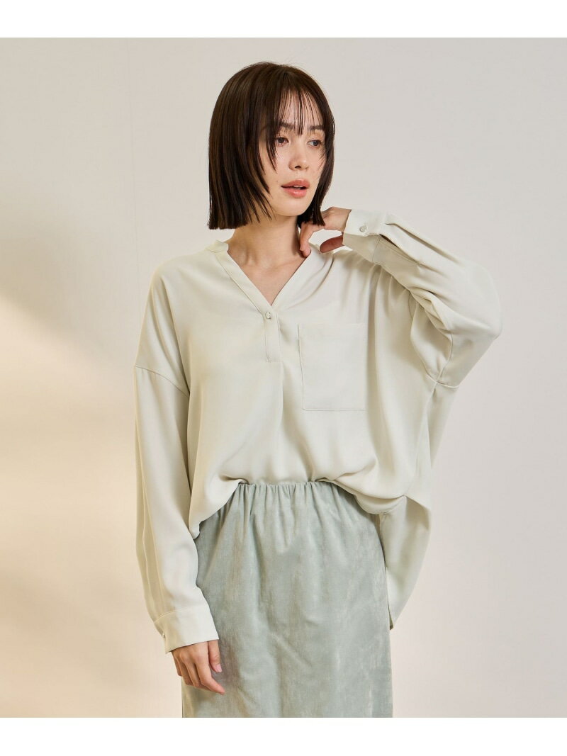 【SALE／10%OFF】ダブルバックサテンキーネックブラウス≪手洗い可能≫ ketty ケティ トップス シャツ・ブラウス ホワイト【RBA_E】【送料無料】[Rakuten Fashion]