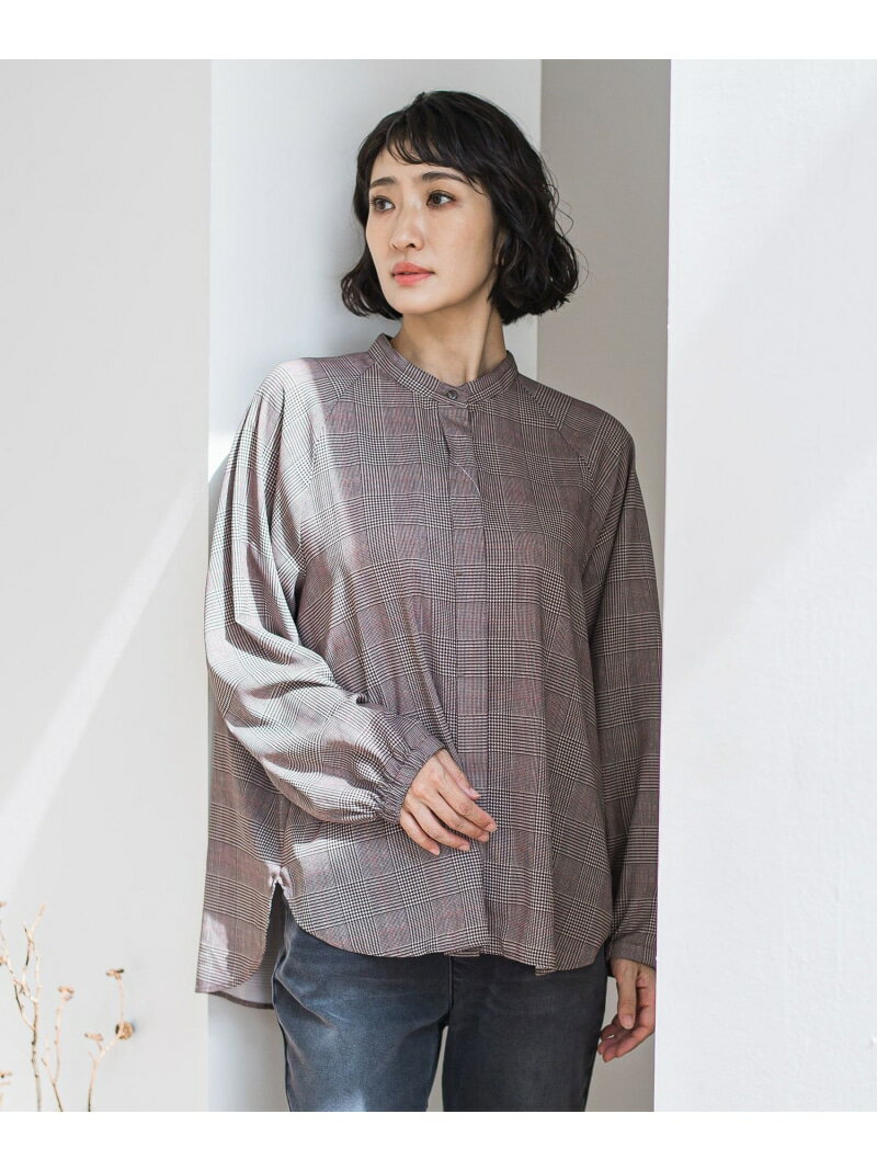Rakuten - 【SALE／40%OFF】【大きいサイズ】ジョーゼットチェックブラウス≪洗濯機で洗える≫ la.f... ラ・エフ トップス シャツ・ブラウス ブラック ブラウン【RBA_E】【送料無料】[Rakuten Fashion]