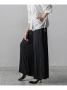 【SALE/50%OFF】【カタログ掲載】スエードタッチサテンパンツ≪洗濯機で洗える≫ la.f... ラ・エフ パンツ その他のパンツ ブラック ベージュ ブ...