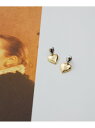 【SALE/50%OFF】バイカラーハートピアス QUEENS COURT クイーンズコート アクセサリー・腕時計 イヤリング・イヤーカフ シルバー ゴールド【...