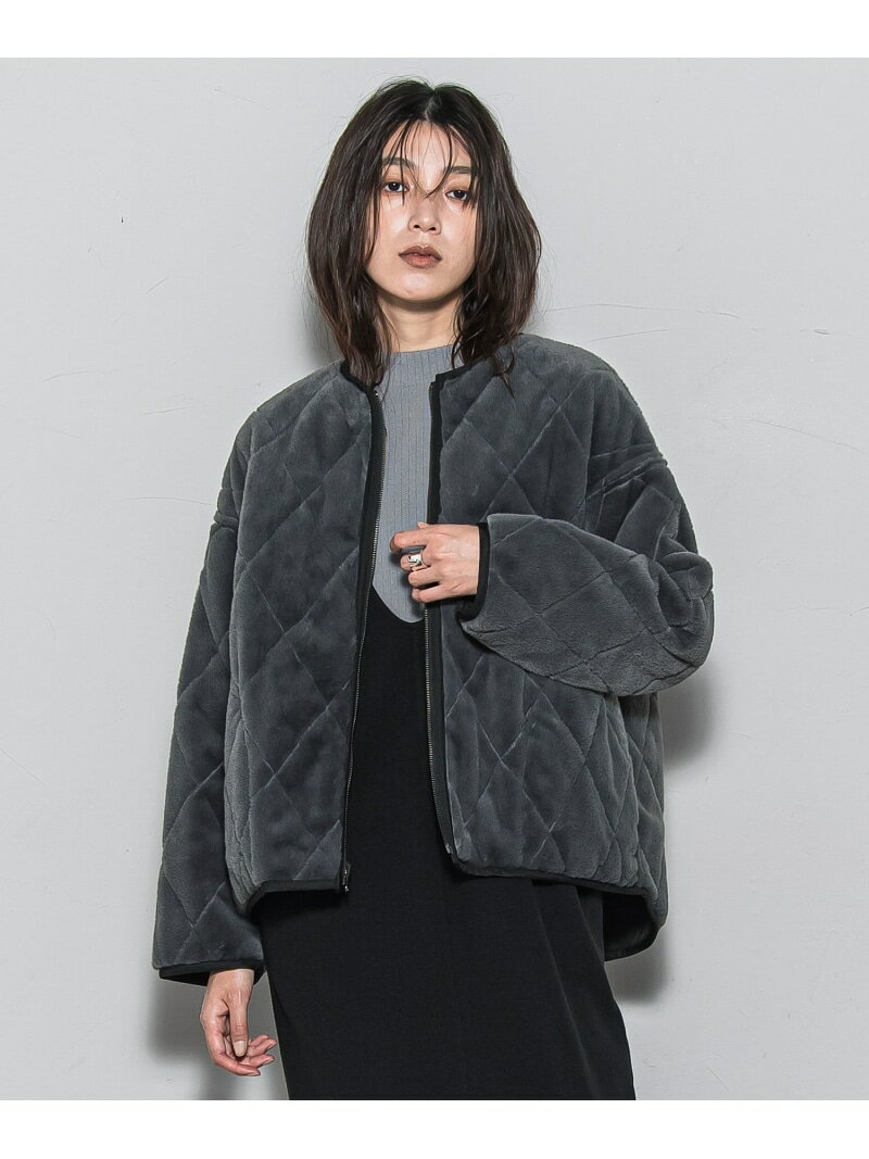 キルティング*フェイクファーリバーシブルブルゾン MAYSON GREY メイソングレイ ジャケット・アウター テーラードジャケット・ブレザー グレー ブラウン ホワイト【送料無料】[Rakuten Fashion]