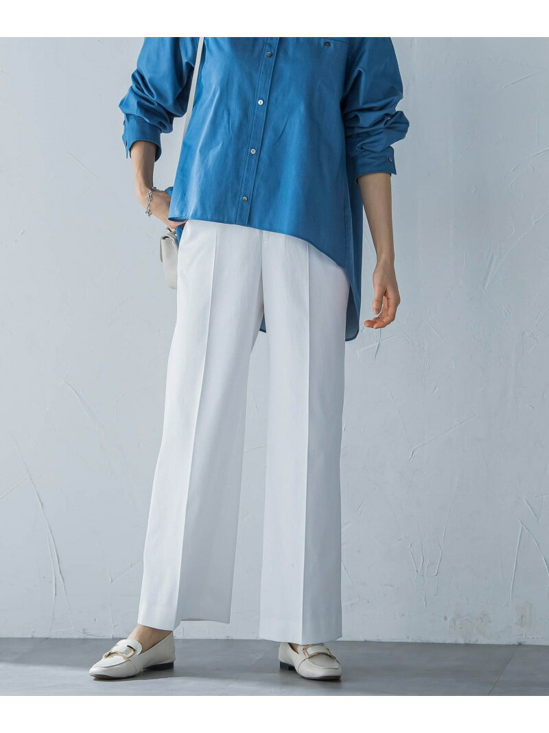 【SALE／30%OFF】シェルタリングピケドライワイドパンツ≪吸汗速乾/透け防止/洗濯機で洗える≫ LAUTREAMONT ロートレアモン パンツ その他のパンツ ホワイト【RBA_E】【送料無料】[Rakuten Fashion]