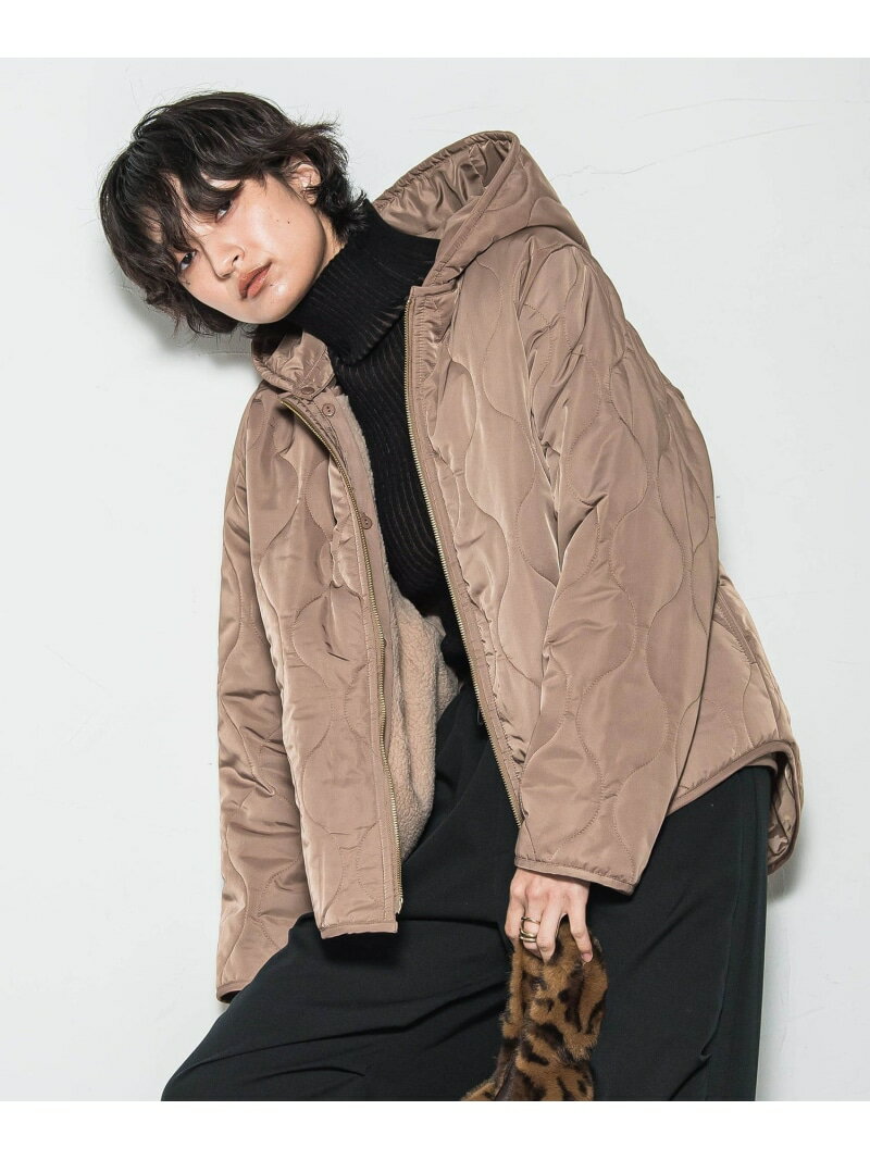 【WEB限定】キルティング*ボアブルゾン≪手洗い可能≫ MAYSON GREY メイソングレイ ジャケット・アウター テーラードジャケット・ブレザー ブラック ベージュ ホワイト【送料無料】[Rakuten Fashion]