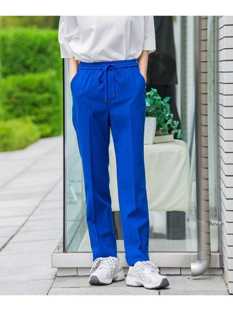 棉花 - 【SALE／30%OFF】【WEB限定/大きいサイズ】シェルタリングテーパードパンツ≪洗濯機で洗える≫ la.f... ラ・エフ パンツ その他のパンツ ブルー ブラック ベージュ ホワイト イエロー【RBA_E】【送料無料】[Rakuten Fashion]