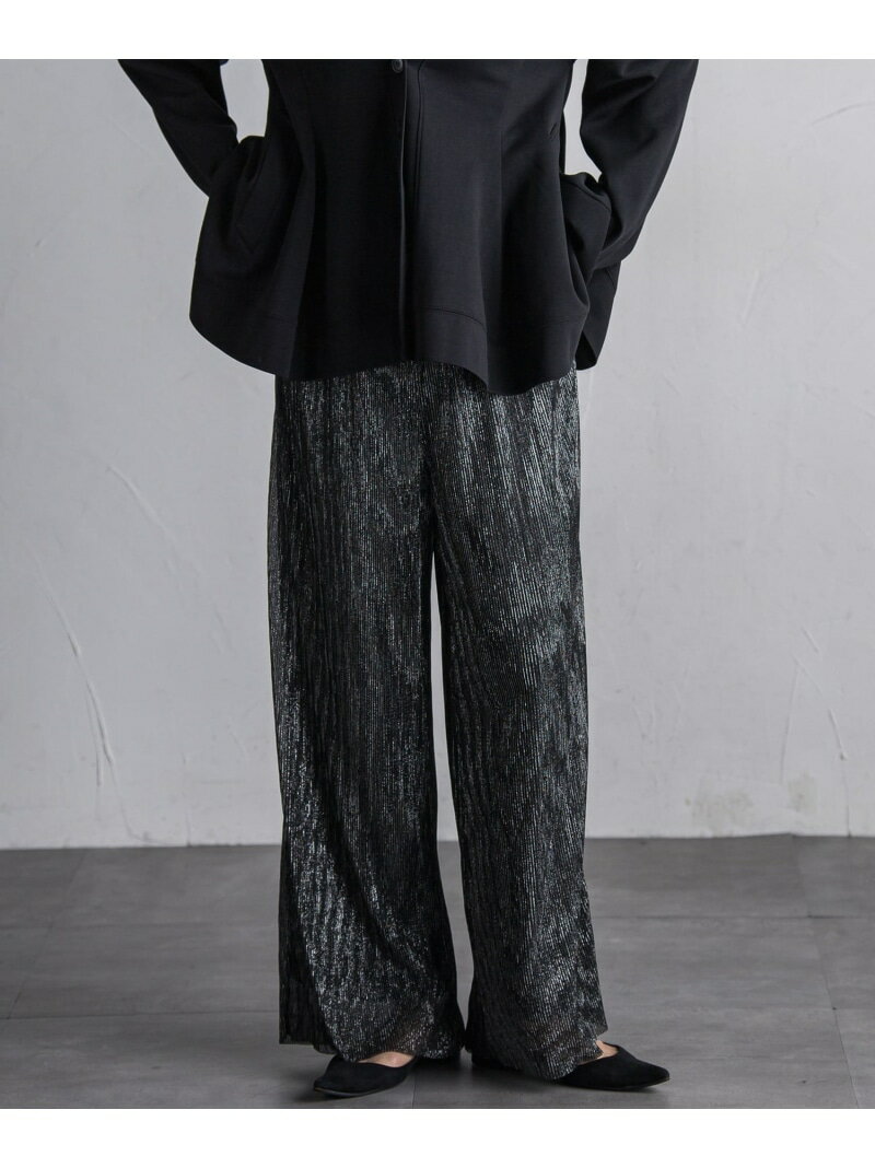Rakuten - 【SALE／30%OFF】【WEB限定】シアーラメプリーツパンツ≪洗濯機で洗える≫ MAYSON GREY メイソングレイ パンツ その他のパンツ ブラック グレー【RBA_E】【送料無料】[Rakuten Fashion]