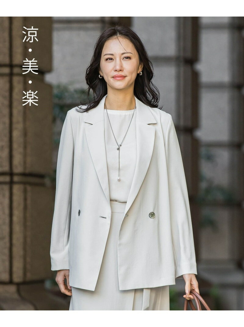 Rakuten - ≪シリーズ累計2万枚突破!≫【涼・美・楽】テーラードジャケット≪13号あり≫ LAUTREAMONT ロートレアモン ジャケット・アウター テーラードジャケット・ブレザー ブラック ネイビー ベージュ ブラウン【送料無料】[Rakuten Fashion]