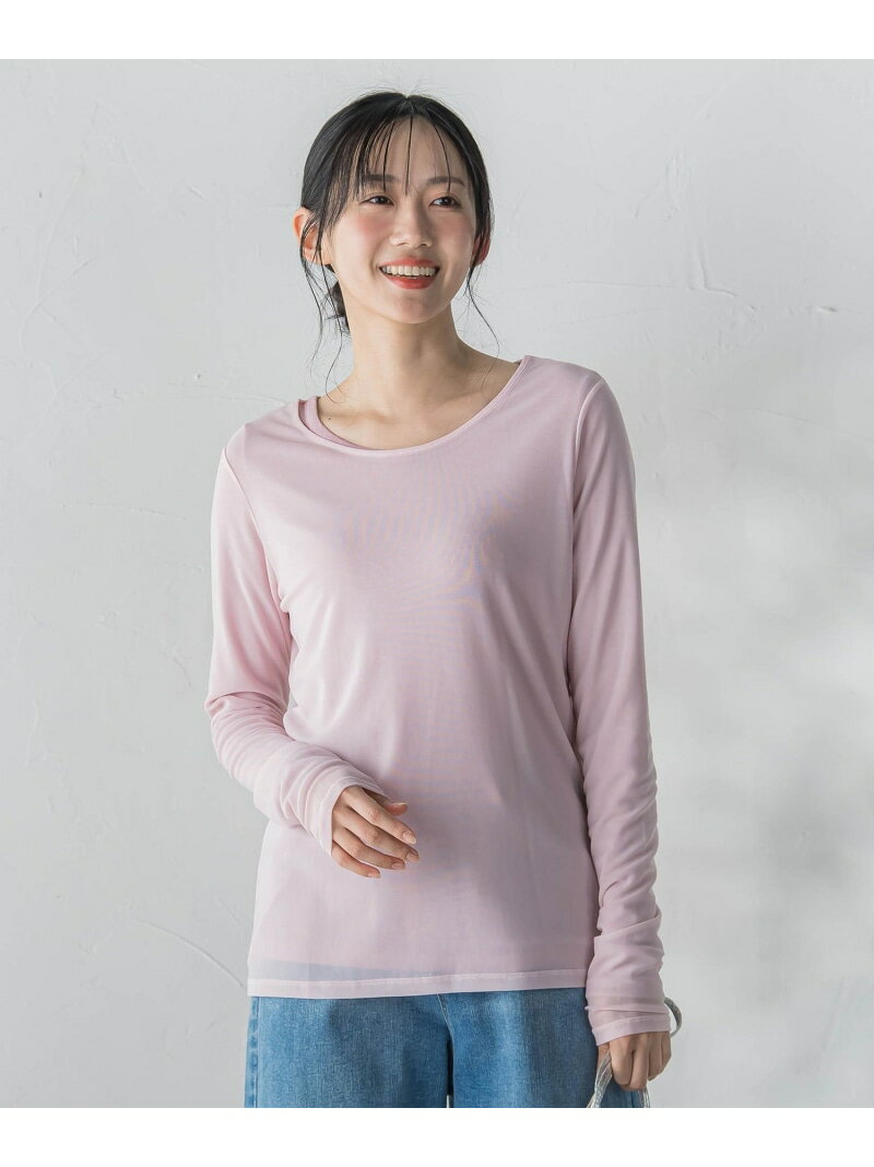 【SALE／10%OFF】シアーフライス*チュールレイヤードプルオーバー Droite lautreamont ドロワット・ロートレアモン トップス カットソー・Tシャツ ピンク ブラック ホワイト【RBA_E】【送料無料】[Rakuten Fashion]