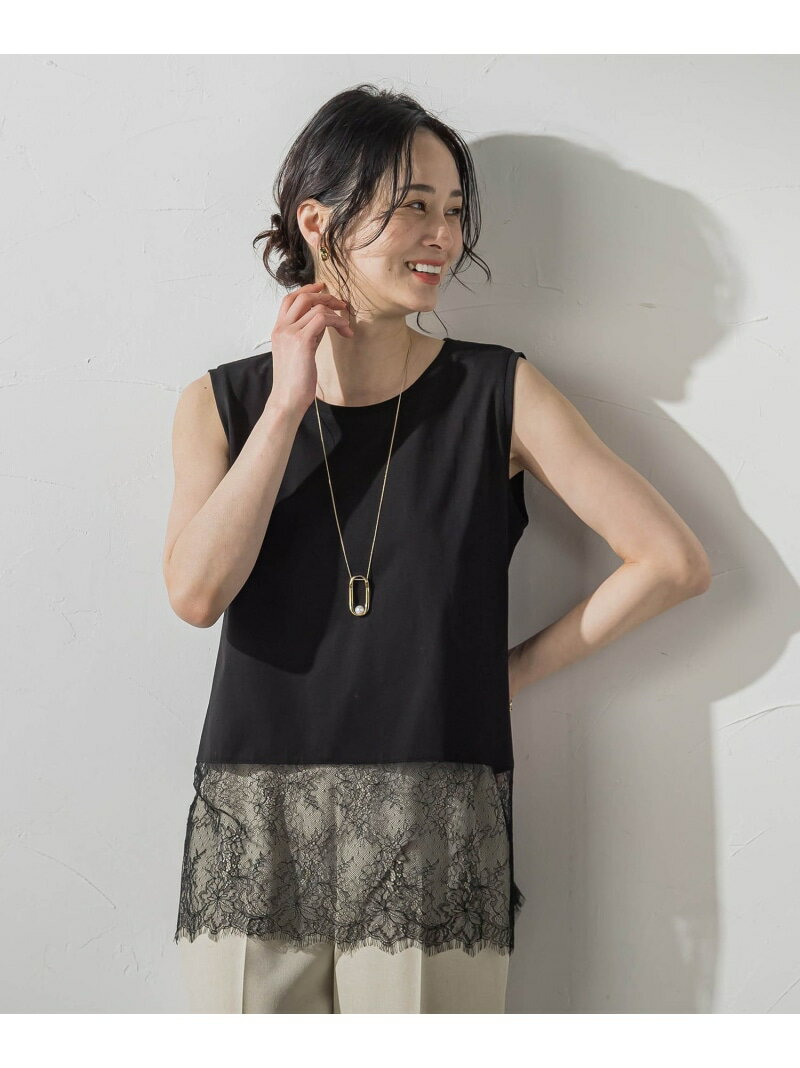 Rakuten - レースドッキングインナー LAUTREAMONT ロートレアモン トップス カットソー・Tシャツ ホワイト ブラック【送料無料】[Rakuten Fashion]