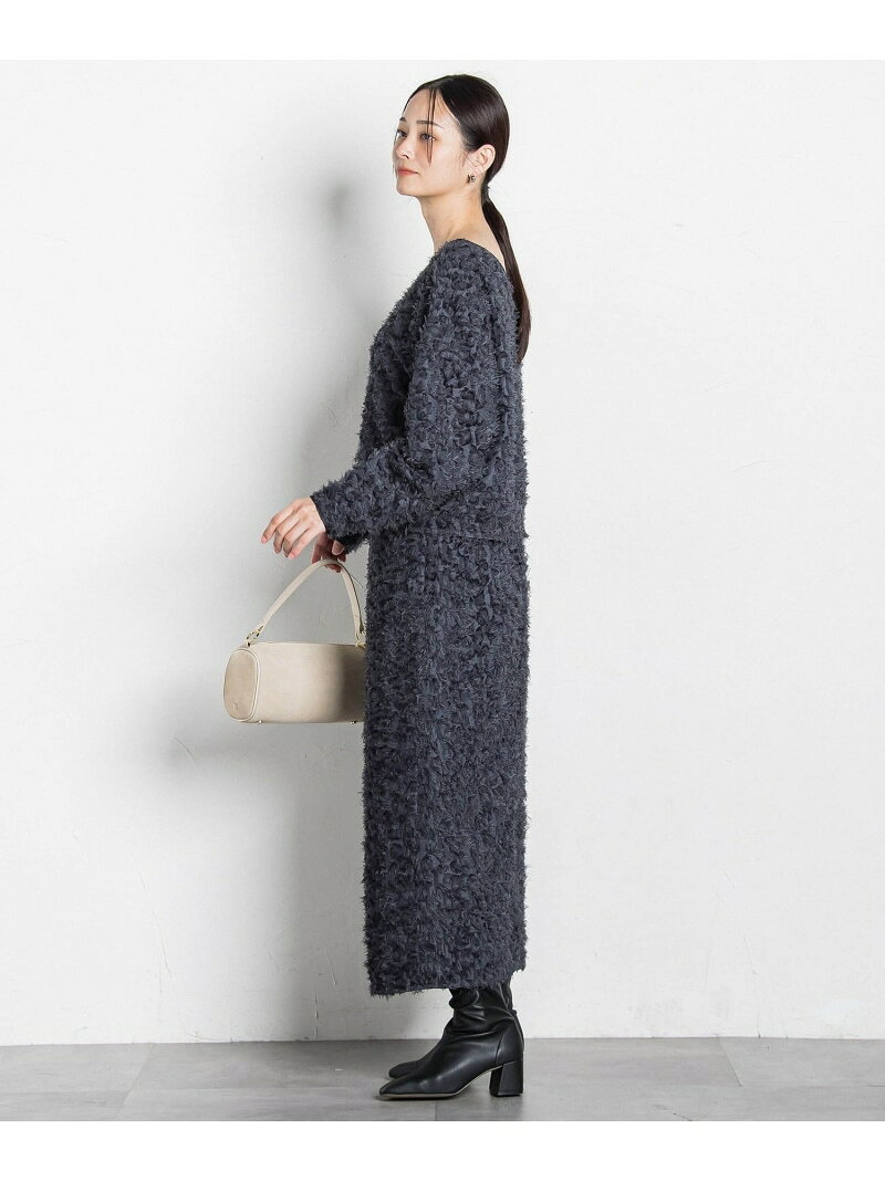 エディター東原妙子 * LAUTREAMONT /フェザージャガードタイトスカート LAUTREAMONT ロートレアモン スカート その他のスカート ブラック ホワイト ネイビー【送料無料】[Rakuten Fashion]