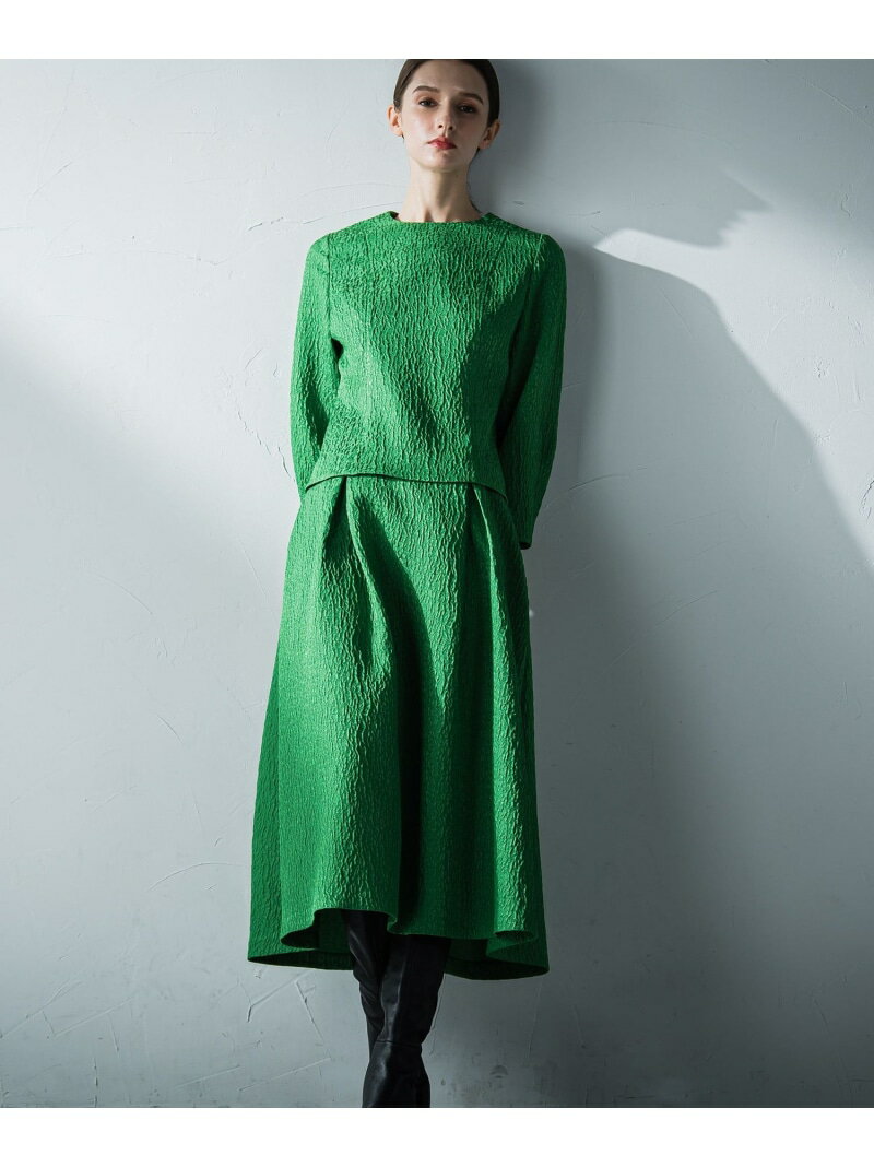 【SALE／40%OFF】リーフジャカードスカート LAUTREAMONT DE CLASSE ロートレアモン スカート その他のスカート ブラック グリーン ホワイト【RBA_E】【送料無料】[Rakuten Fashion]