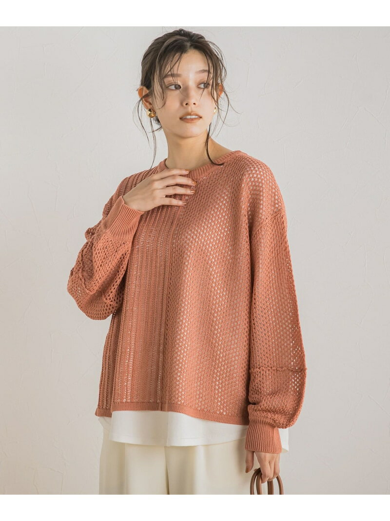 【SALE／50%OFF】メッシュプルオーバー≪手洗い可能≫ Droite lautreamont ドロワット・ロートレアモン ..