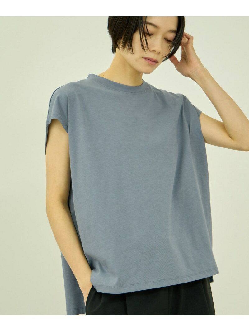 Rakuten - コットンソロナフレンチスリーブTシャツ VICKY ビッキー トップス カットソー・Tシャツ ホワイト ブルー ブラック【送料無料】[Rakuten Fashion]