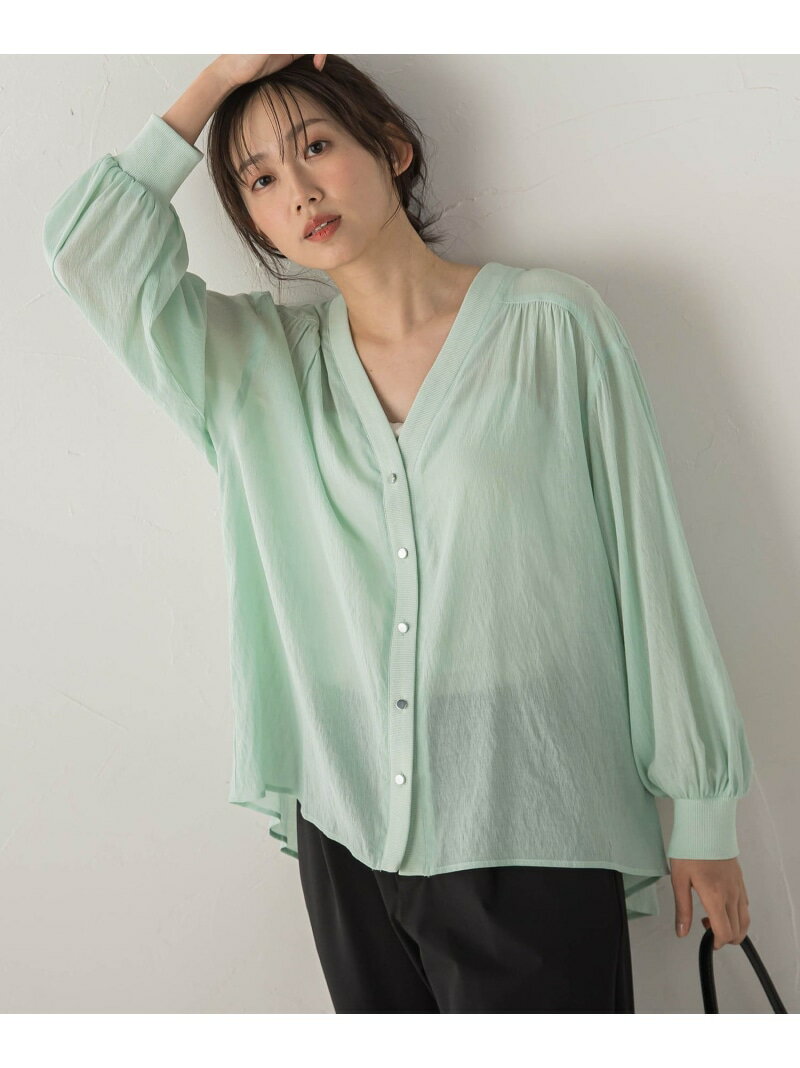 Rakuten - 【SALE／10%OFF】TR強撚気流染めカーディガン Droite lautreamont ドロワット・ロートレアモン トップス カーディガン ブラック ホワイト グリーン【RBA_E】【送料無料】[Rakuten Fashion]
