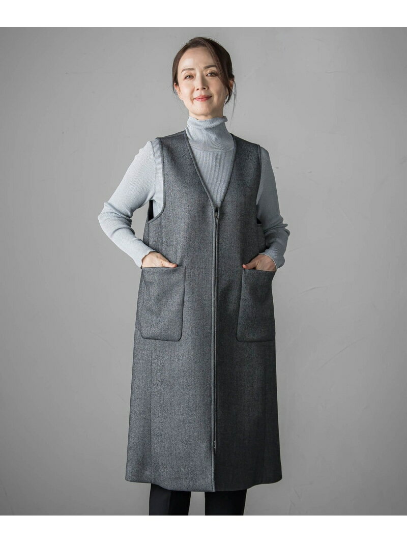 Rakuten - 【SALE／50%OFF】【大きいサイズ】ウールツイードボンディングジャンスカ la.f... ラ・エフ ワンピース・ドレス ワンピース ブラック【RBA_E】【送料無料】[Rakuten Fashion]