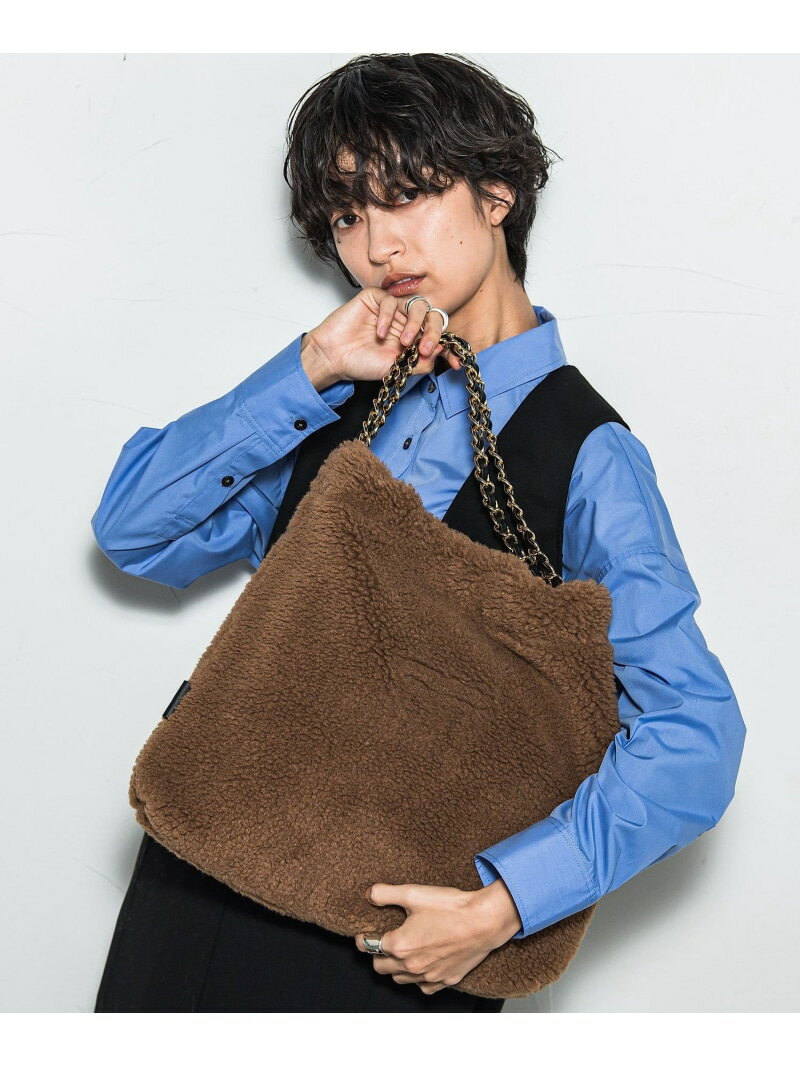 ELMOエコムートンチェーントートバッグ MAYSON GREY メイソングレイ バッグ その他のバッグ ブラウン グレー ホワイト【送料無料】[Rakuten Fashion]