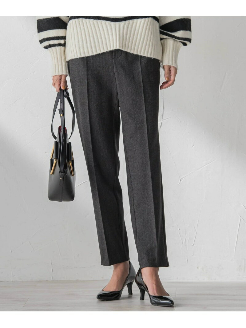 両面起毛2WAYストレッチテーパードパンツ la.f... ラ・エフ パンツ その他のパンツ ホワイト ブラック【送料無料】[Rakuten Fashion]