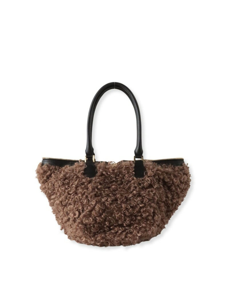 【VIOLAd'ORO】ふんわりもこもこバッグ la.f... ラ・エフ バッグ その他のバッグ ブラウン【送料無料】[Rakuten Fashion]