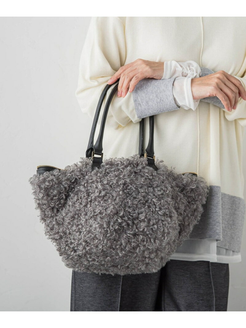 【VIOLAd'ORO】ふんわりもこもこバッグ la.f... ラ・エフ バッグ その他のバッグ ブラウン【送料無料】[Rakuten Fashion]