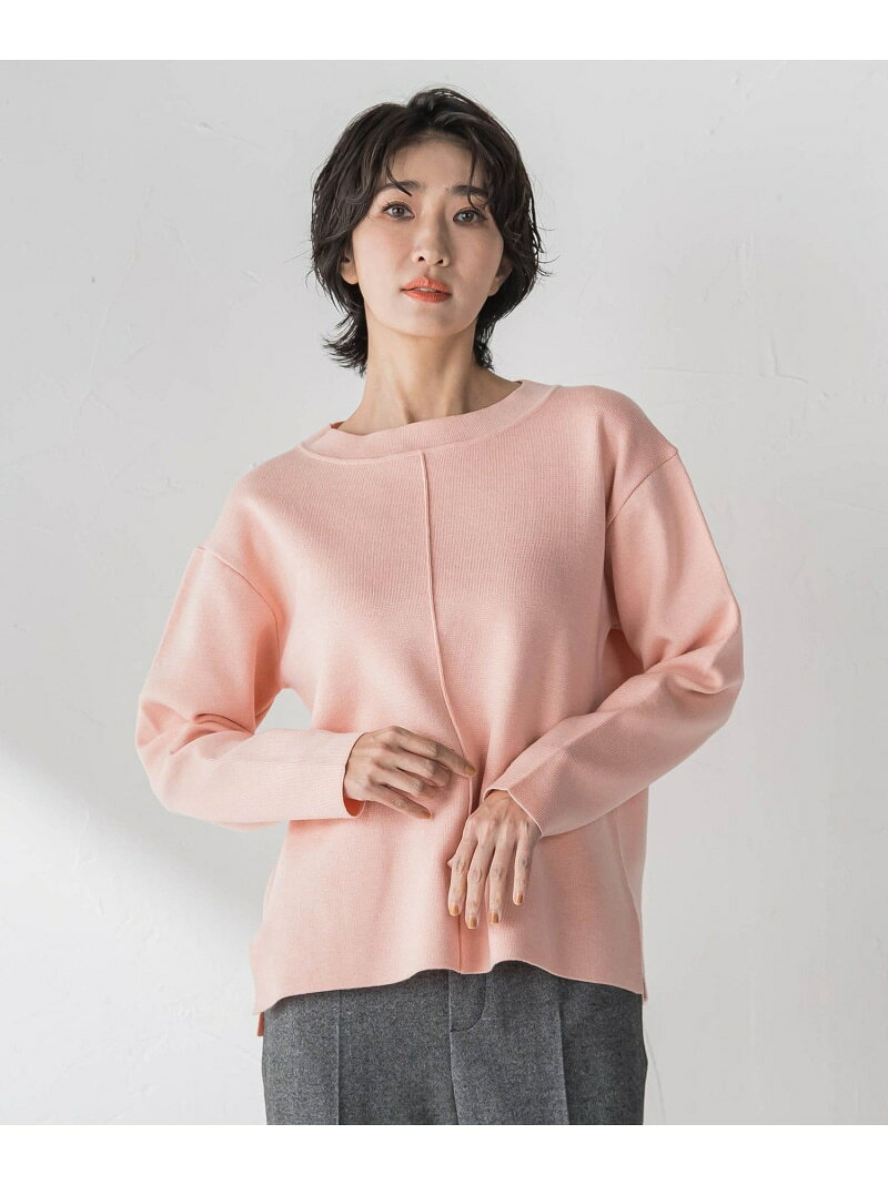 【SALE／30%OFF】【大きいサイズ】"マシュマロタッチ"トーンアップニット la.f... ラ・エフ トップス ニット ホワイト ベージュ ピンク ブルー【RBA_E】【送料無料】[Rakuten Fashion] javaonline-10014493 JAVA ONLINE サンプル画像2