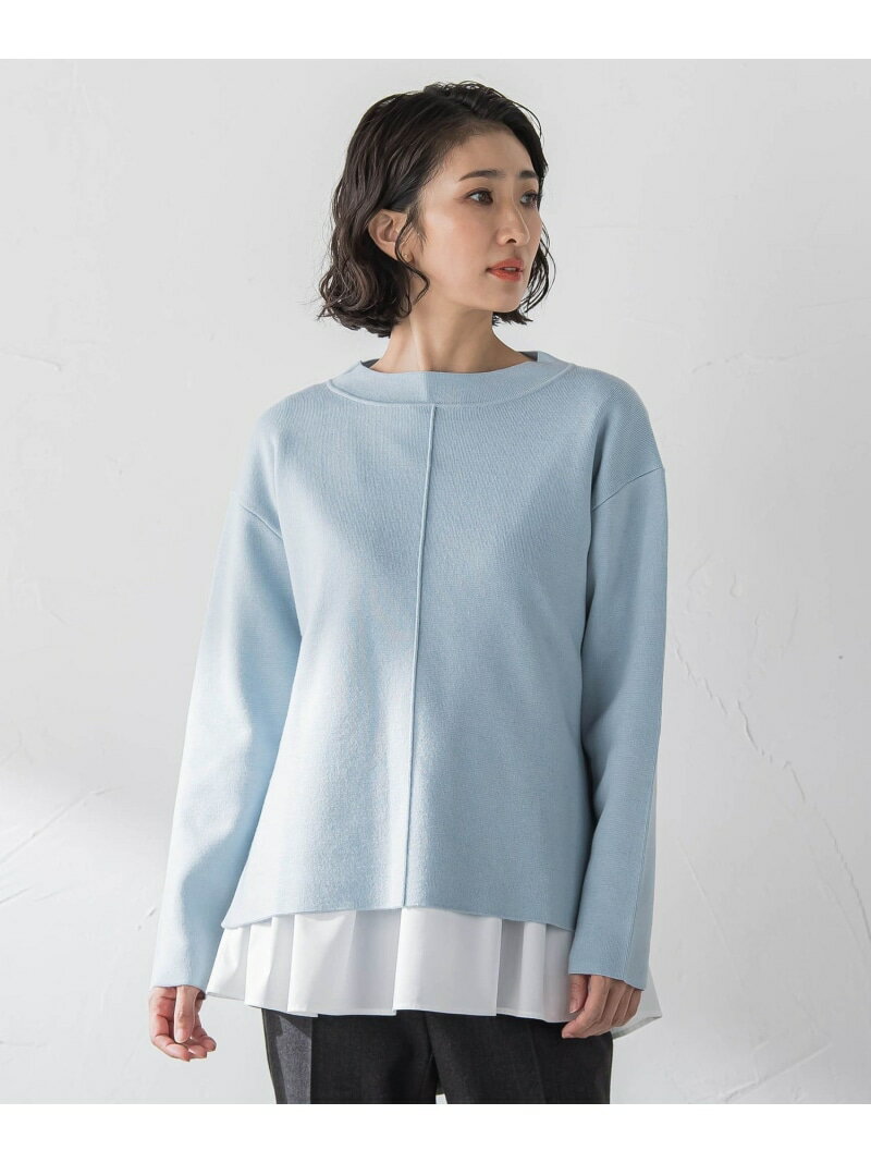 【SALE／10%OFF】"マシュマロタッチ"トーンアップニット la.f... ラ・エフ トップス ニット ベージュ ピンク ブルー ホワイト【RBA_E】【送料無料】[Rakuten Fashion]