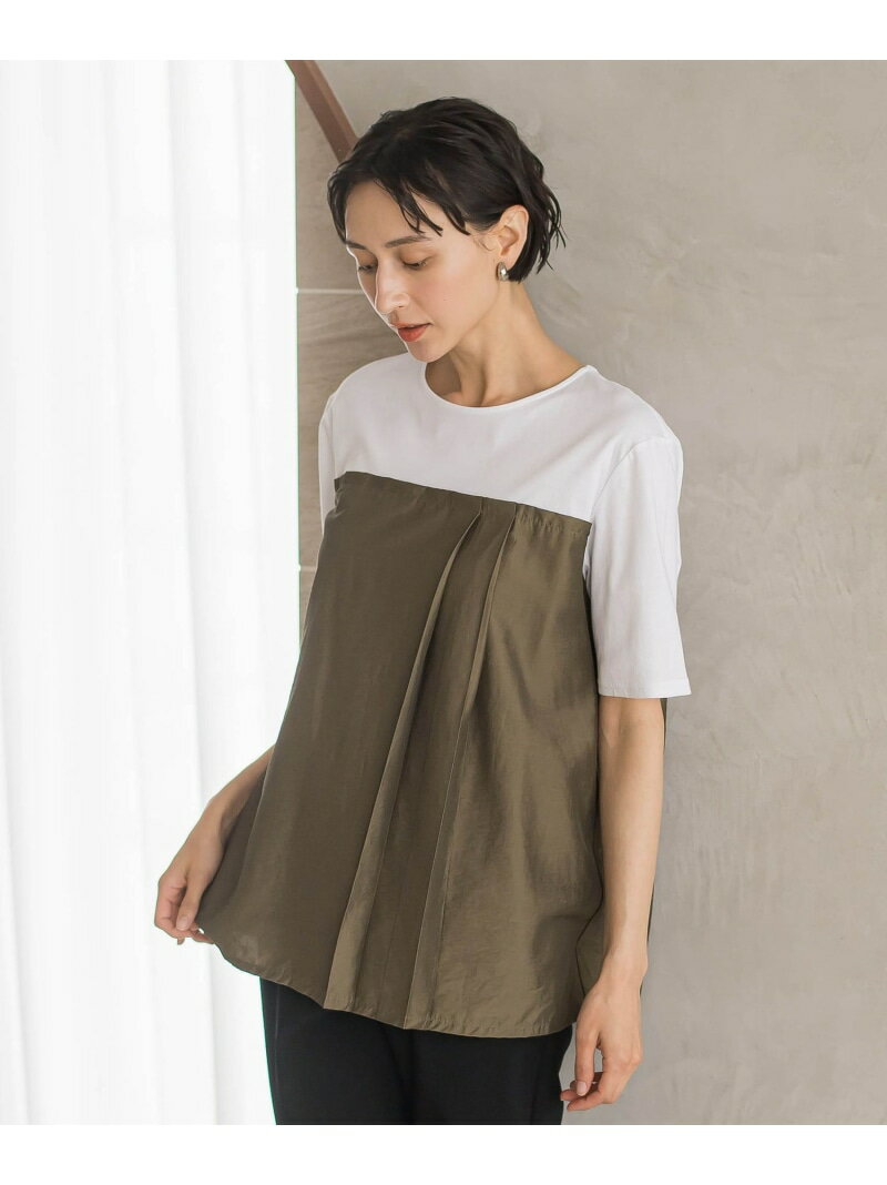 Rakuten - ビスチェ風切り替えカットソー la.f... ラ・エフ トップス カットソー・Tシャツ ゴールド ブラック【送料無料】[Rakuten Fashion]