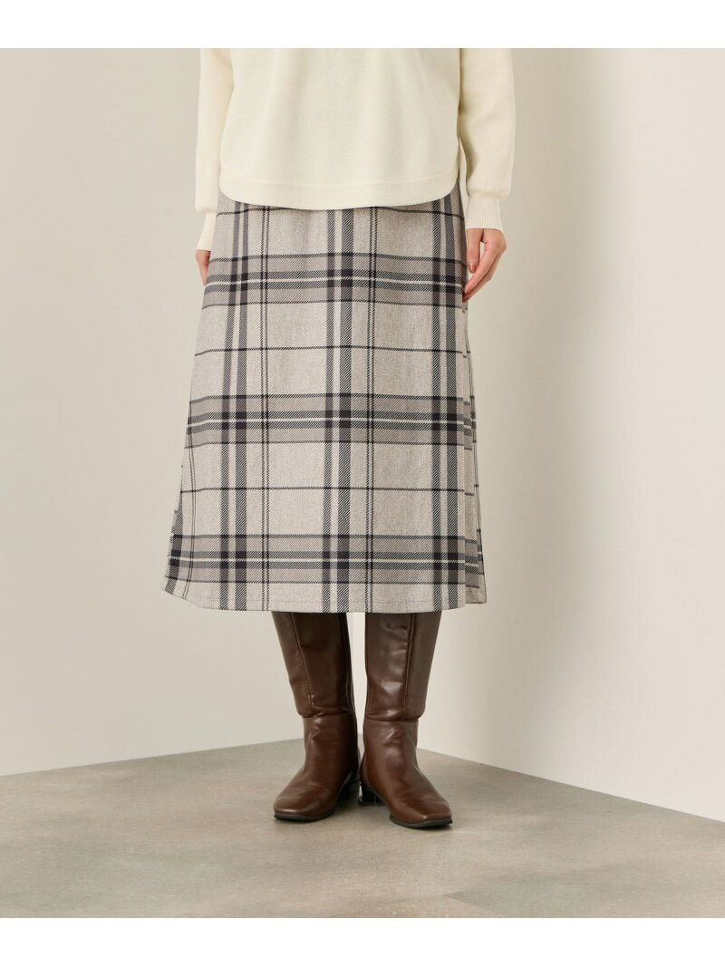 ブラッシュバックストレッチイージースカート≪洗濯機で洗える≫ ketty ケティ スカート その他のスカート ブラック グレー ブラウン【送料無料】[Rakuten Fashion]