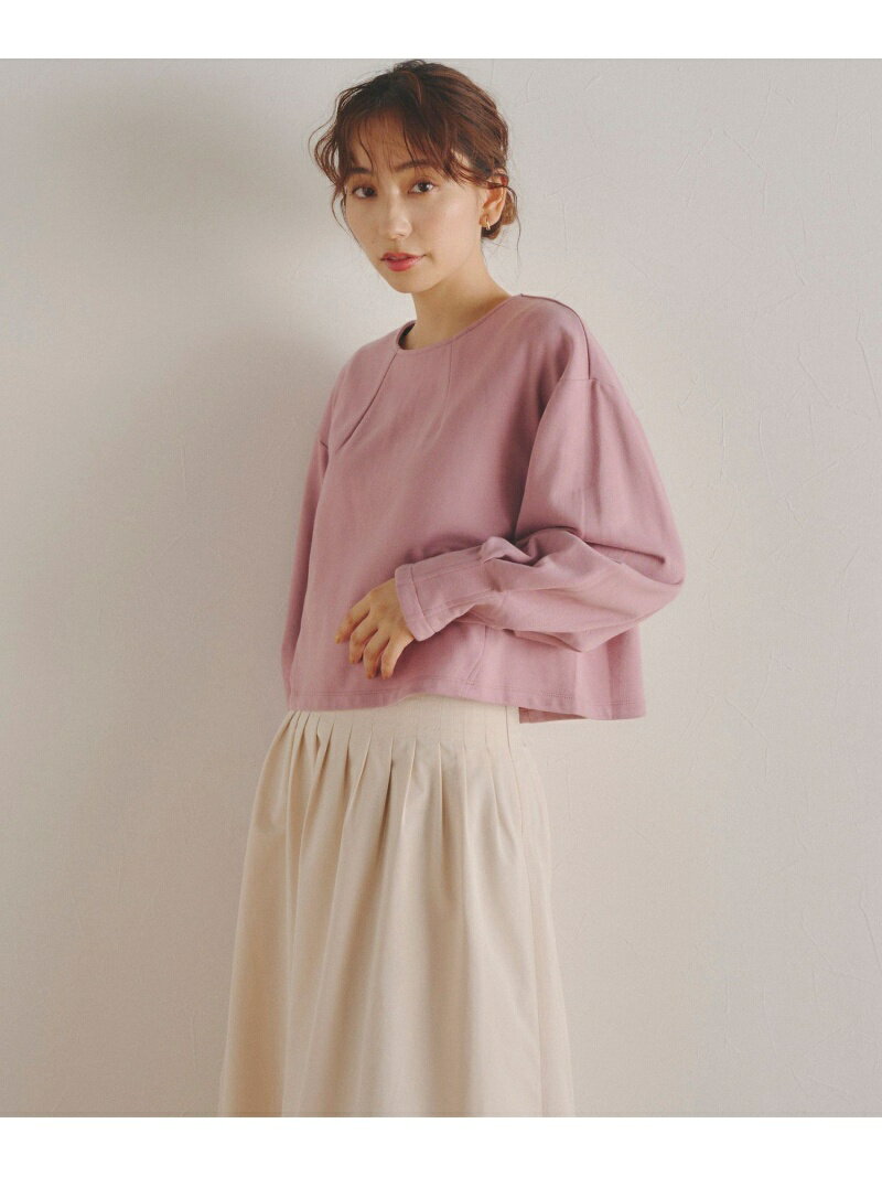 Rakuten - 【SALE／50%OFF】コンパクトミニ裏毛プルオーバー≪洗濯機で洗える≫ Droite lautreamont ドロワット・ロートレアモン トップス カットソー・Tシャツ ピンク ホワイト ブラック【RBA_E】【送料無料】[Rakuten Fashion]