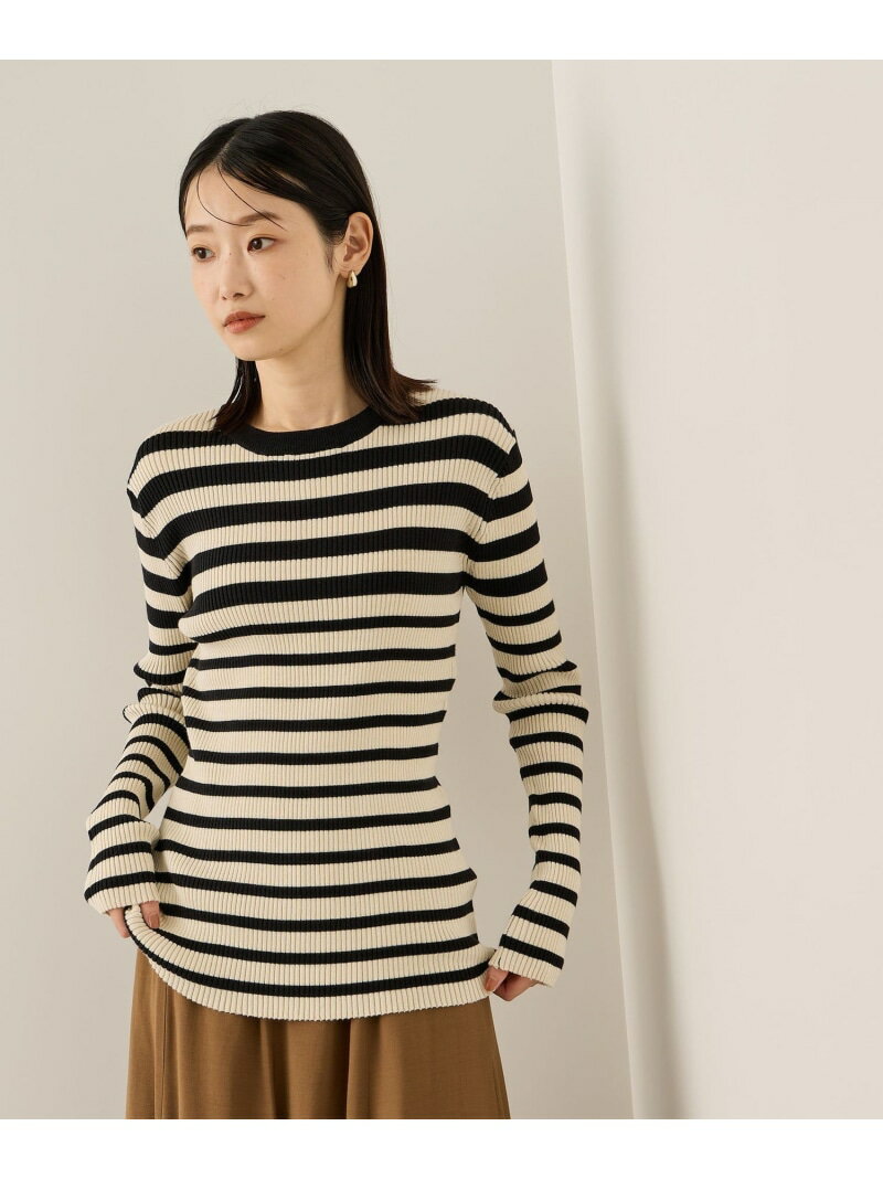 調温クルーネックニット≪手洗い可能≫ ketty ケティ トップス ニット イエロー ブラック【送料無料】[Rakuten Fashion]