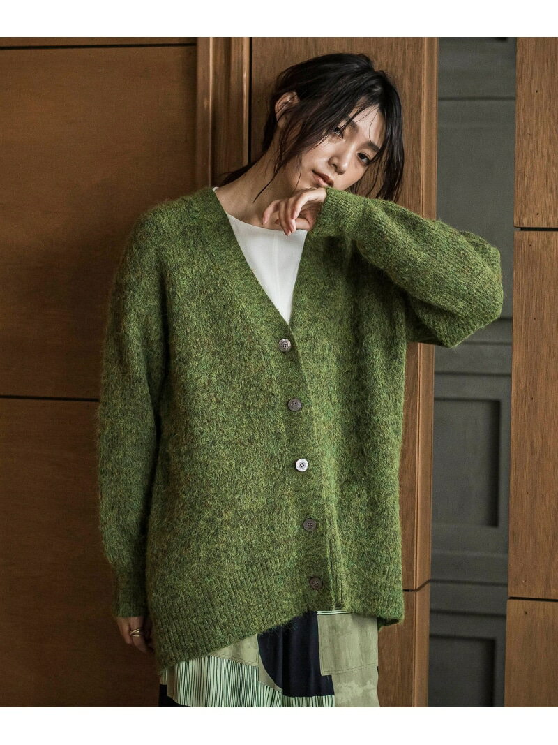 フラッフィーVネックニットカーディガン≪手洗い可能≫ MAYSON GREY メイソングレイ トップス カーディガン ホワイト グリーン グレー【送料無料】[Rakuten Fashion]のサムネイル