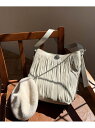 【SALE/50%OFF】【ENIM BY VICKY】コンチョボタン付フリンジビックトートバッグ VICKY ビッキー バッグ その他のバッグ ホワイト ブラ...