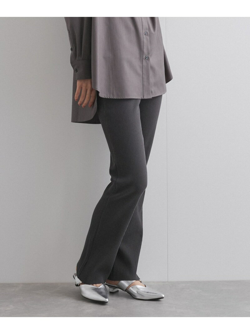Rakuten - 【SALE／50%OFF】セミフレアリブレギンスパンツ≪手洗い可能≫ ketty ケティ パンツ その他のパンツ グレー ブラック【RBA_E】【送料無料】[Rakuten Fashion]