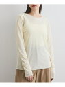 【SALE/10%OFF】【ENIM BY VICKY】マイクロチュールロンT≪手洗い可能≫ VICKY ビッキー トップス カットソー・Tシャツ グリーン ホ...