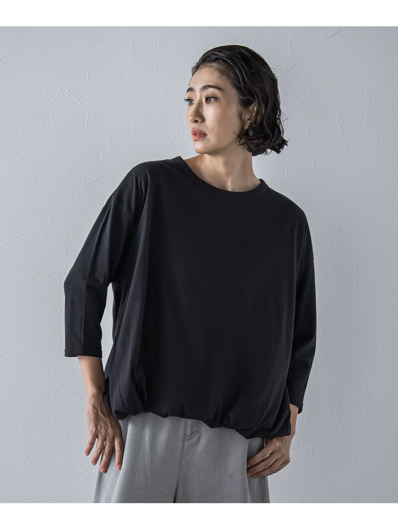 Rakuten - 【SALE／40%OFF】【biyori】バルーンヘムカットソー≪手洗い可能≫ la.f... ラ・エフ トップス カットソー・Tシャツ ホワイト ブラック【RBA_E】【送料無料】[Rakuten Fashion]