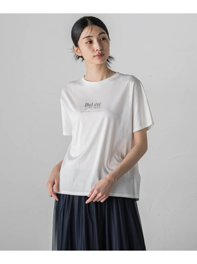 【SALE／50%OFF】箔プリントロゴTシャツ≪手洗い可能/吸水速乾/接触冷感≫ la.f... 