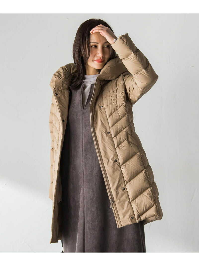 Surface Light ボリュームネックダウンコート LAUTREAMONT ロートレアモン ジャケット・アウター ダウンジャケット・ダウンベスト グレー ベージュ ネイビー【送料無料】[Rakuten Fashion]