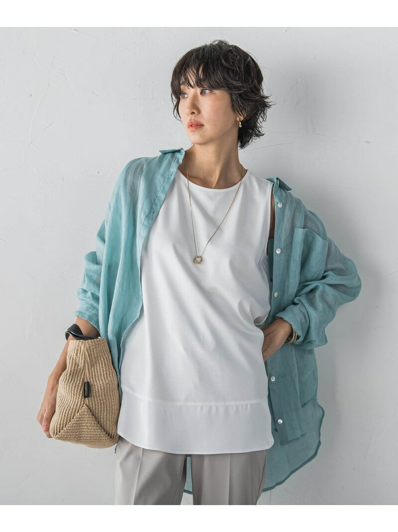 【WEB限定/大きいサイズ】優秀タンク la.f... ラ・エフ トップス カットソー・Tシャツ ホワイト ブラック【送料無料】[Rakuten Fashion]