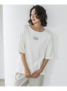 【大きいサイズ】【biyori】刺繍ロゴTシャツ≪洗濯機で洗える≫ la.f... ラ・エフ トップス カットソー・Tシャツ ホワイト グレー【送料無料】[Ra...