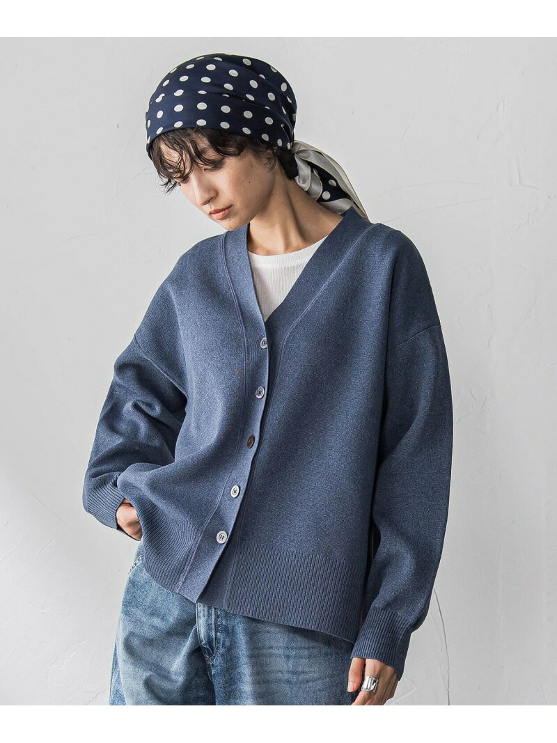 スポンディッシュVネックニットカーディガン≪洗濯機で洗える≫ MAYSON GREY メイソングレイ トップス カーディガン ネイビー イエロー ベージュ【送料無料】[Rakuten Fashion]