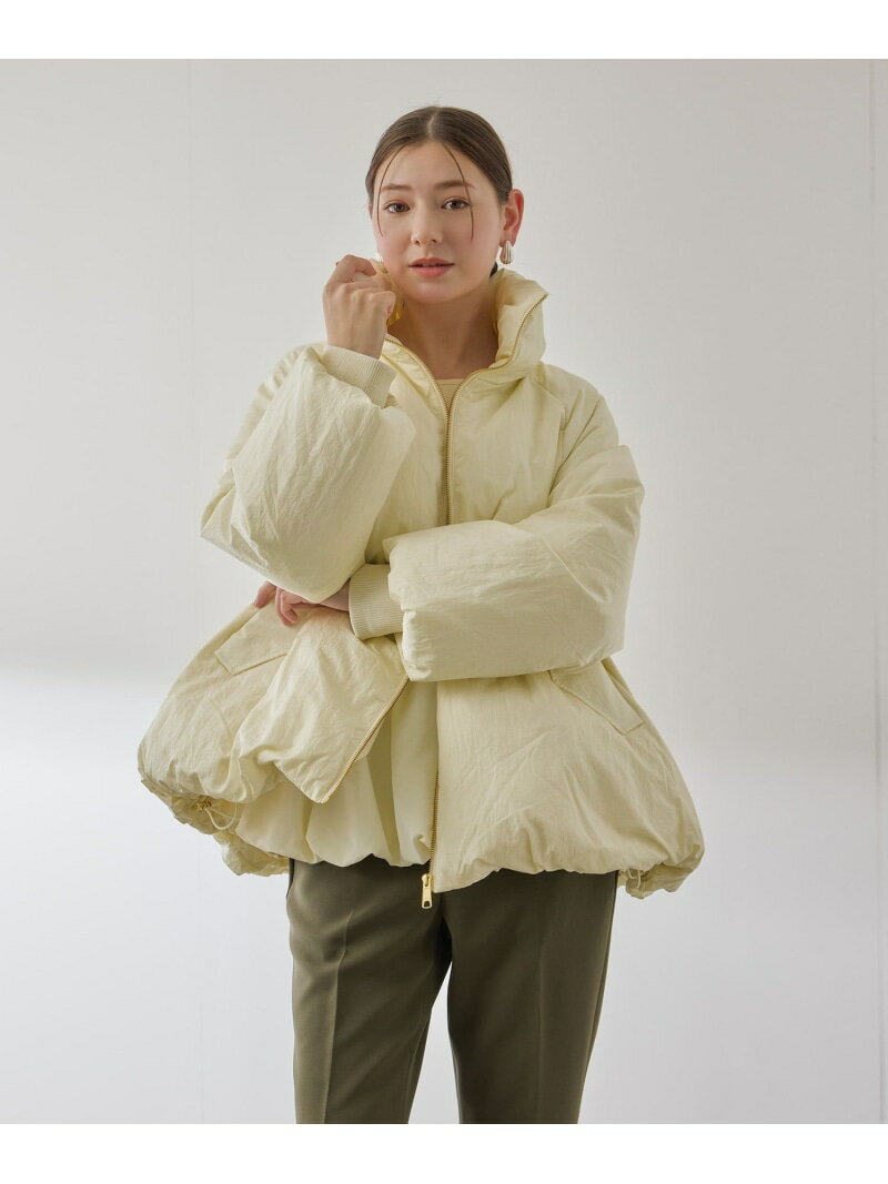 ルフレタンブラーコクーンダウンジャケット QUEENS COURT クイーンズコート ジャケット・アウター その他のジャケット・アウター ホワイト ベージュ【送料無料】[Rakuten Fashion]