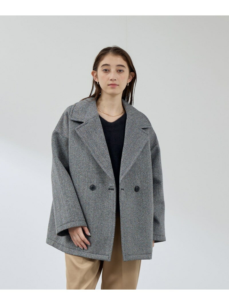 Rakuten - 【SALE／60%OFF】ツィードボンディングミドルコート QUEENS COURT クイーンズコート ジャケット・アウター その他のジャケット・アウター ブラック【RBA_E】【送料無料】[Rakuten Fashion]