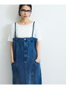 【SALE/10%OFF】ライトオンスデニムサロペットスカート≪手洗い可能≫ VICKY ビッキー スカート その他のスカート ブルー【RBA_E】【送料無料】...
