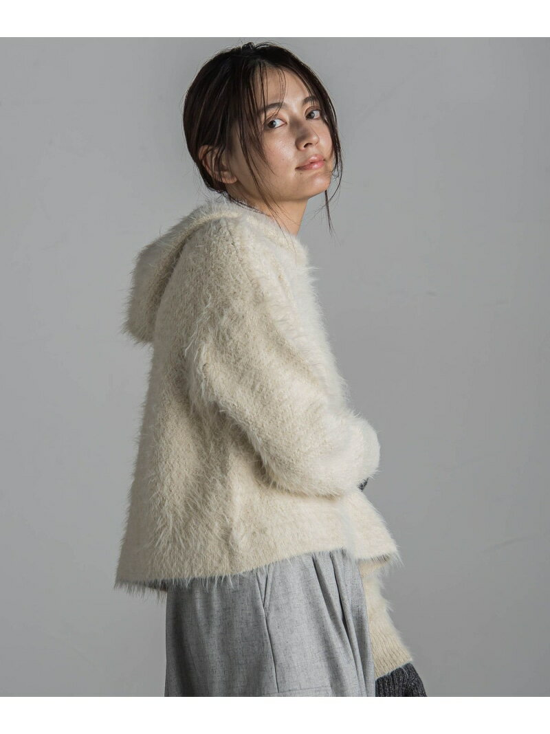 Rakuten - 【SALE／50%OFF】フェザーフーディニットプルオーバー≪手洗い可能≫ MAYSON GREY メイソングレイ トップス ニット グリーン ホワイト ブラウン【RBA_E】【送料無料】[Rakuten Fashion]