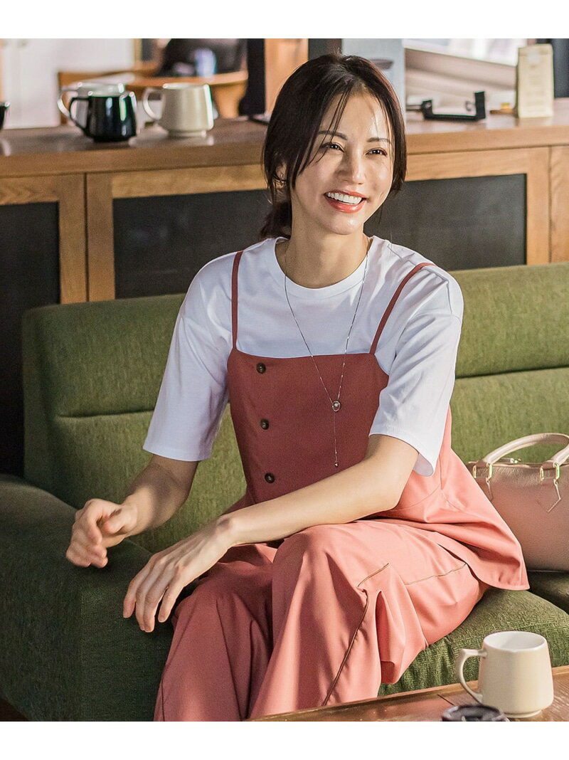 Rakuten - 【SALE／20%OFF】アシメラップキャミブラウス≪セットアップ対応/洗濯機で洗える≫ LAUTREAMONT ロートレアモン トップス シャツ・ブラウス オレンジ ベージュ【RBA_E】【送料無料】[Rakuten Fashion]