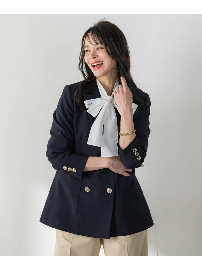 Rakuten - 【SALE／30%OFF】ダブルブレストジャケット Viaggio Blu ビアッジョブルー ジャケット・アウター テーラードジャケット・ブレザー ベージュ ホワイト ネイビー【RBA_E】【送料無料】[Rakuten Fashion]