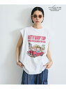 【VISION * Betty BoopTM】ヴィンテージツアーノースリTシャツ≪洗濯機で洗える≫ VICKY ビッキー トップス カットソー・Tシャツ ホワイ...