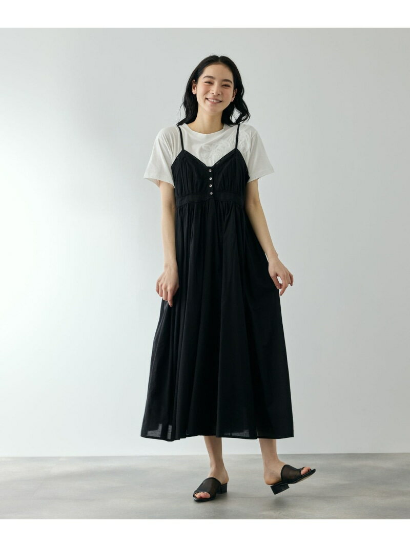 Rakuten - 【SALE／10%OFF】MUSEレースキャミワンピース QUEENS COURT クイーンズコート ワンピース・ドレス ワンピース ホワイト ブラック【RBA_E】【送料無料】[Rakuten Fashion]