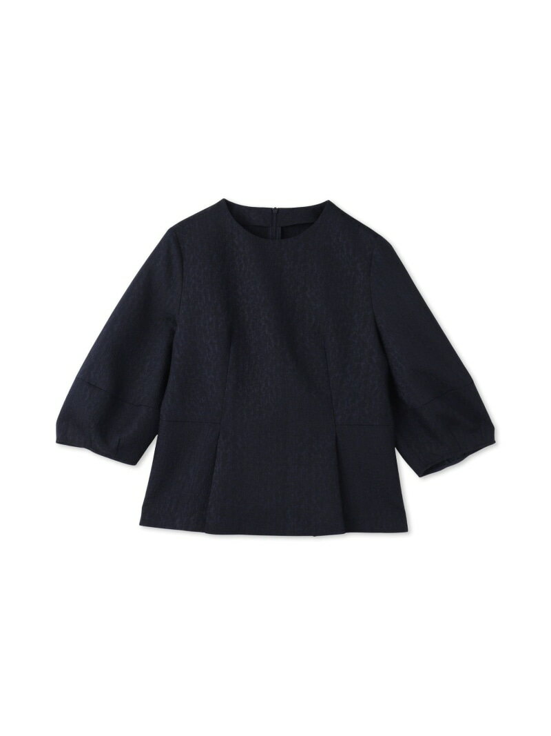 Rakuten - 【SALE／30%OFF】フォルムスリーブ ジャガードブラウス≪手洗い可能≫ LAUTREAMONT DE CLASSE ロートレアモン トップス シャツ・ブラウス ホワイト ネイビー【RBA_E】【送料無料】[Rakuten Fashion]