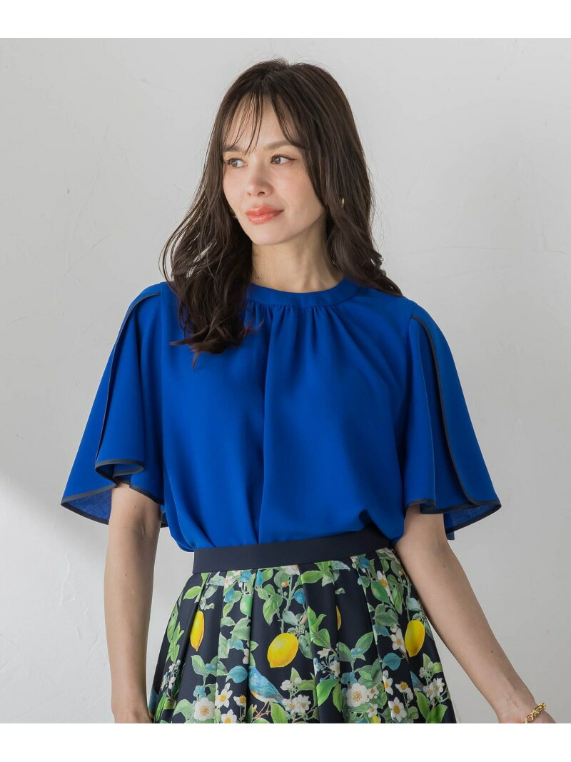 Rakuten - 接触冷感ブラウス Viaggio Blu ビアッジョブルー トップス シャツ・ブラウス ホワイト ブルー ネイビー【送料無料】[Rakuten Fashion]